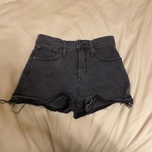 EUC Madewell high rise denim shorts